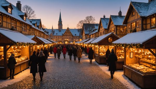 Marchés de Noël féeriques et foires gastronomiques d'or